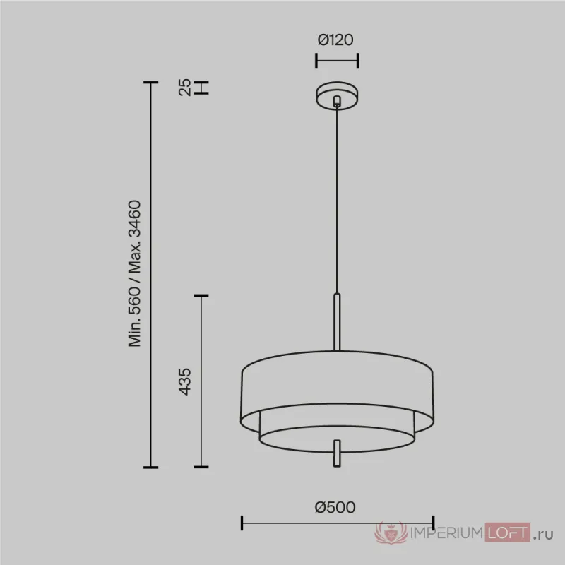 Подвесной светильник Maytoni Bergamo MOD613PL-05W1 от ImperiumLoft