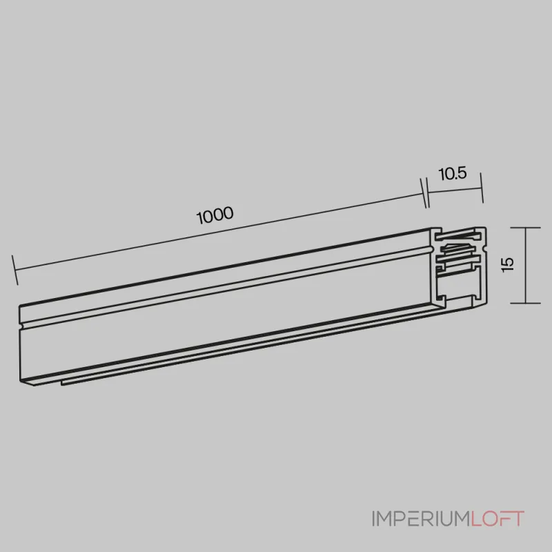 Шинопровод накладной/подвесной Maytoni Busbar trunkings Levity TRX184-111B-1 Шинопровод накладной/подвесной Maytoni Busbar trunkings Levity TRX184-111B-1