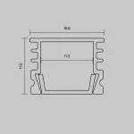 Алюминиевый профиль накладной 16x12 (Серебро 2 м) ALM-005-S-2M Maytoni 631012