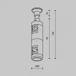 Крепление настенное Wall двойное платина Maytoni Flarity TRA155CW-D1-PT