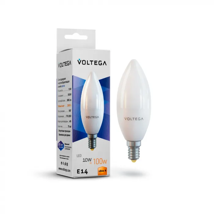 Светодиодная лампа Simple Candle 10W 2800K E14 от ImperiumLoft