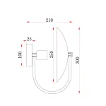 Настенный светильник Freya Эллипс / Ellipse FR5320WL-01B