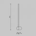 Настенный светильник (бра) Light stick MOD237WL-L6BS3K