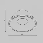 Линза для Alfa LED 24° Maytoni Downlight LensCD43-24
