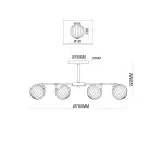 Потолочная люстра Freya Daisy FR5041PL-08BS