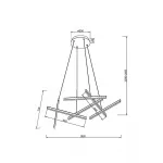 Подвесная люстра Maytoni Line MOD016PL-L80WK