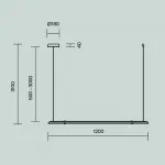 Подвесной светильник Maytoni Modern MOD340PL-L20BS3K
