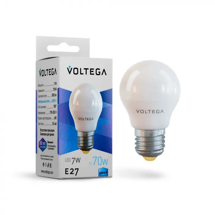 Светодиодная лампа Simple Globe 7W 4000K E27 от ImperiumLoft