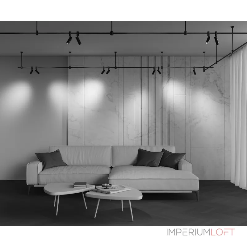 Трековый светильник Maytoni Focus Led TR144-1-12W4K-W-B от ImperiumLoft