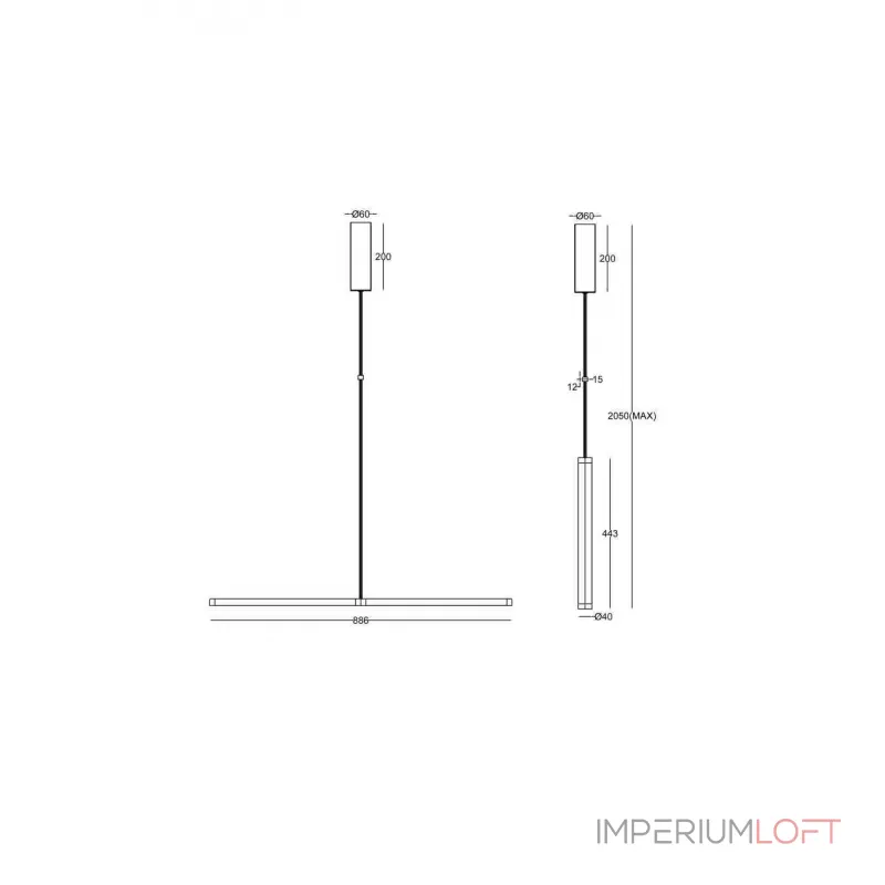 Подвесной светильник Supersymmetry P096PL-L11BK1 Подвесной светильник Supersymmetry P096PL-L11BK1