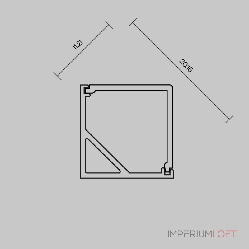 Рассеиватель для профиля 16×16 (Угол, Чёрный, 2 м), ALM-1616S-B-DF-2M Maytoni 642028 от ImperiumLoft Рассеиватель для профиля 16×16 (Угол, Чёрный, 2 м), ALM-1616S-B-DF-2M Maytoni 642028 от ImperiumLoft