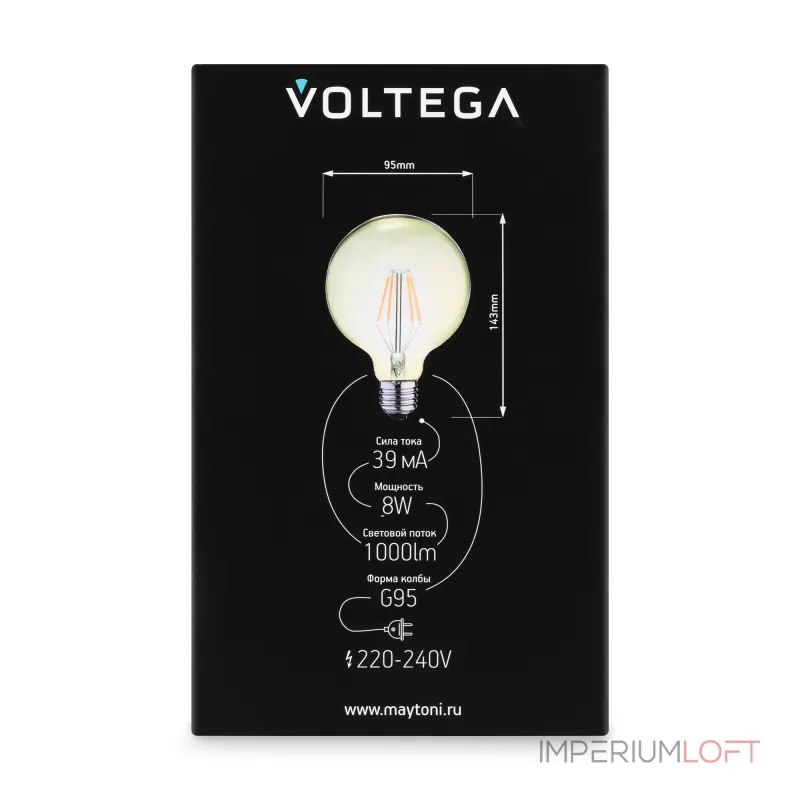 Лампа светодиодная филаментная Voltega 271 8509 Лампа светодиодная филаментная Voltega 271 8509