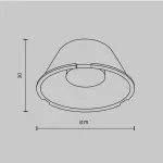 Линза ⌀75mm 15° для Focus Led 40Вт Maytoni TRINITY LensD75-15