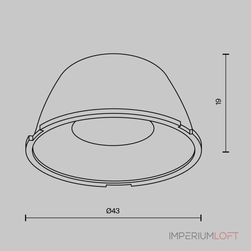 Линза для Alfa LED 24° Maytoni LensD43-24