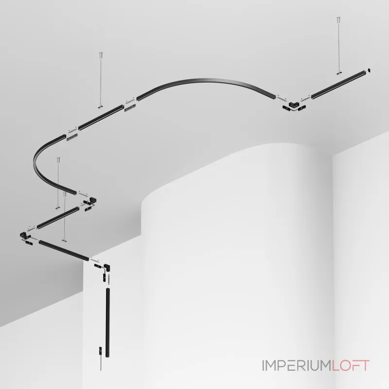 Шинопровод накладной/подвесной Maytoni Busbar trunkings Levity TRX184-112B-1