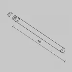 Соединитель для модульной системы Shelf 492мм Maytoni Shelf CA011-L500-B