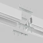 Комплект прямых соединителей для демпферного шинопровода, 4 шт Maytoni EXILITY TRA034D-C-42S
