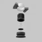 Встраиваемый светильник Maytoni Round DL058-7W2.7K-TRS-B