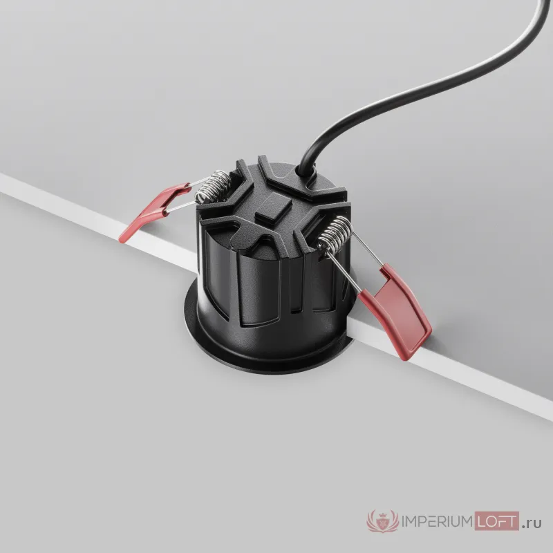 Встраиваемый светильник Maytoni Alfa LED DL043-01-10W3K-RD-B-1 от ImperiumLoft