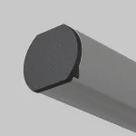 Заглушка для круглового шинопровода, 2 шт. Basity, черный Maytoni BASITY TRA172EC-R-11B