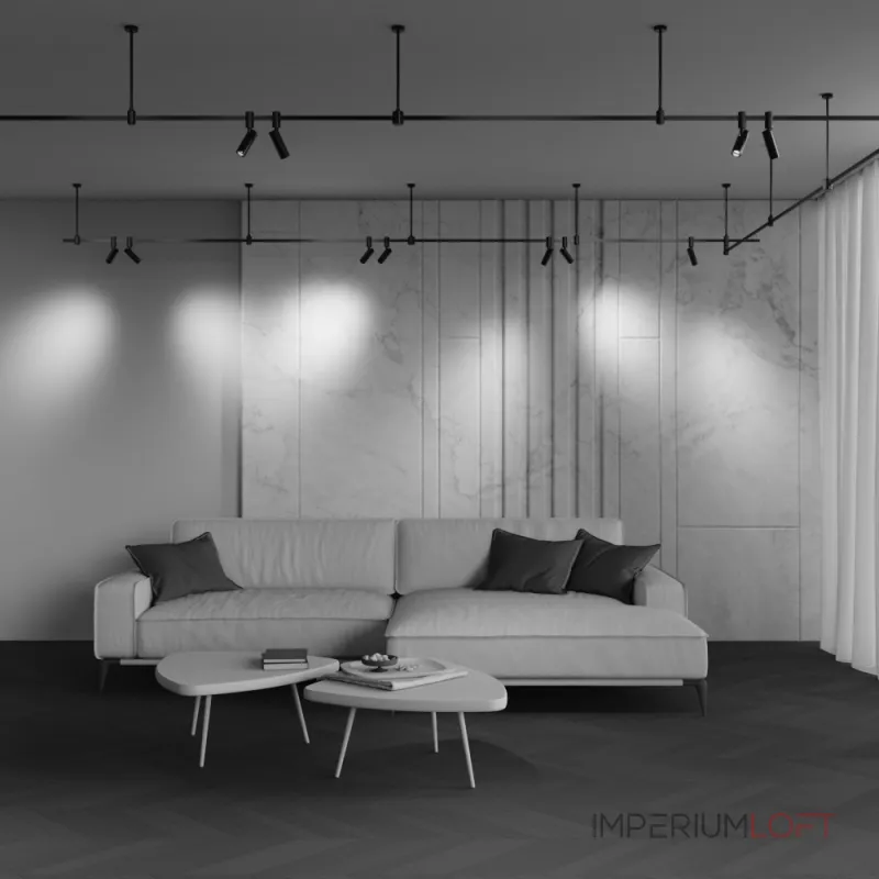Трековый светильник Maytoni Focus Led TR144-1-12W4K-W-B от ImperiumLoft