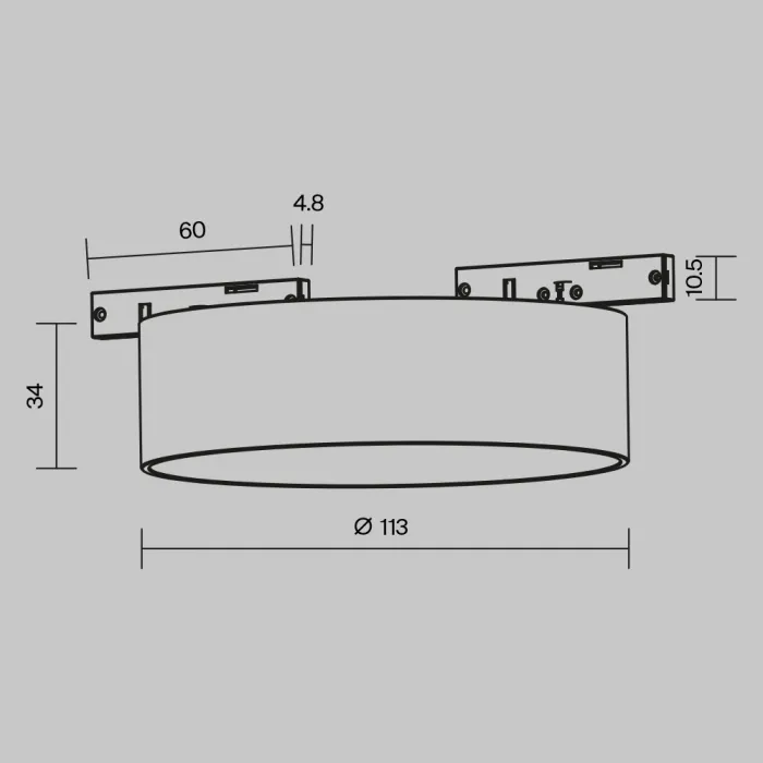 Трековый светильник Maytoni LEVITY TR189-1-12W4K-BW от ImperiumLoft