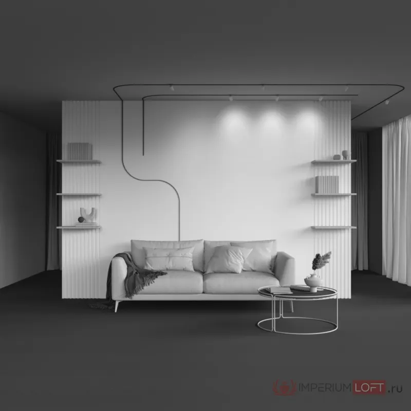 Трековый светильник Maytoni LEVITY TR187-1-5W3K-M-BW от ImperiumLoft