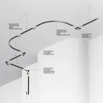 Шинопровод накладной/подвесной Maytoni Busbar trunkings Levity TRX184-112B-1