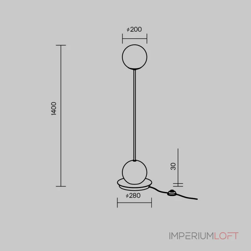 Напольный светильник (торшер) Maytoni Twins MOD427FL-L20B3K от ImperiumLoft Напольный светильник (торшер) Maytoni Twins MOD427FL-L20B3K от ImperiumLoft