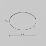Стекло для пылевлагозащиты IP44 для светильников 15Вт Maytoni Dip Glass001-D45 от ImperiumLoft