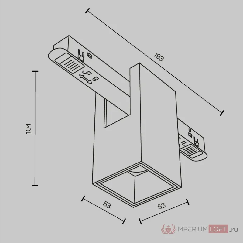 Трековый светильник Maytoni EXILITY TR121-2-7W3K-BS от ImperiumLoft
