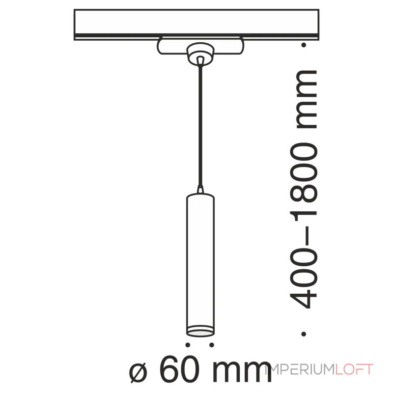 Трековый светильник Maytoni Focus MINI TR008-1-GU10-B