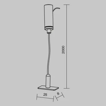 Тросовый подвес Levity Maytoni LEVITY TRA184SW-1B от ImperiumLoft