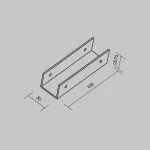Коннектор прямой для профиля Maytoni Elasity IP O-TR001-SC180