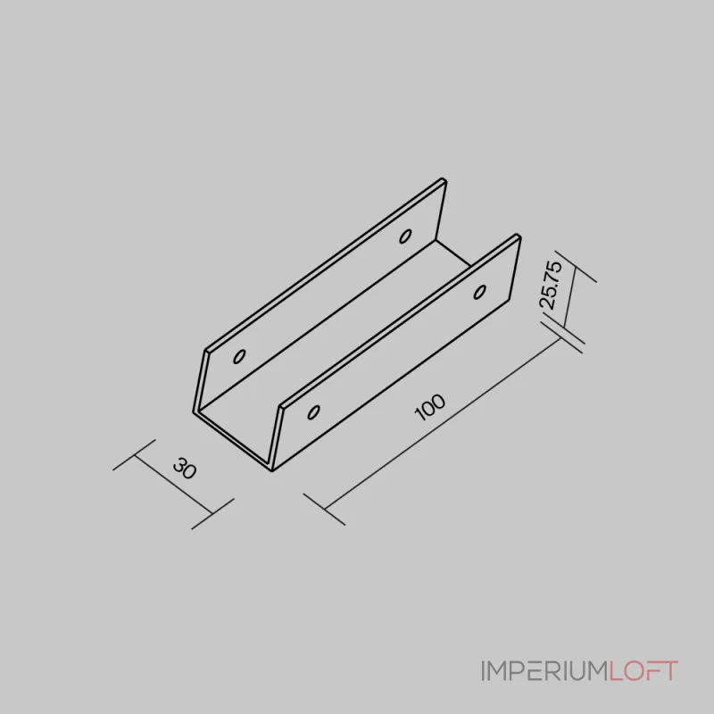 Коннектор прямой для профиля Maytoni Elasity IP O-TR001-SC180 Коннектор прямой для профиля Maytoni Elasity IP O-TR001-SC180