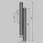 Настенный светильник (бра) Maytoni Calipso C082WL-24W2.7K-B
