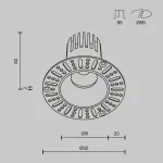 Встраиваемый светильник Maytoni Downlight Dip DL124-10W-4K-TRS-W