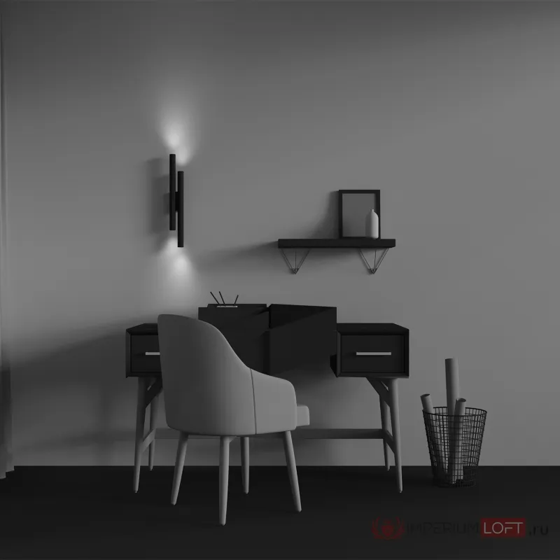 Настенный светильник (бра) Maytoni Calipso C082WL-24W2.7K-B от ImperiumLoft