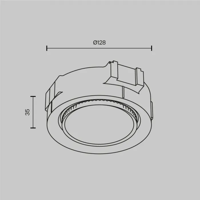 Встраиваемый светильник Maytoni Downlight DL019-GX53-W от ImperiumLoft