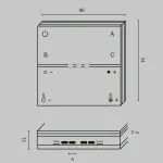 Беспроводная панель управления ZIGBEE Maytoni Zigbee DRC035-Z-8-W