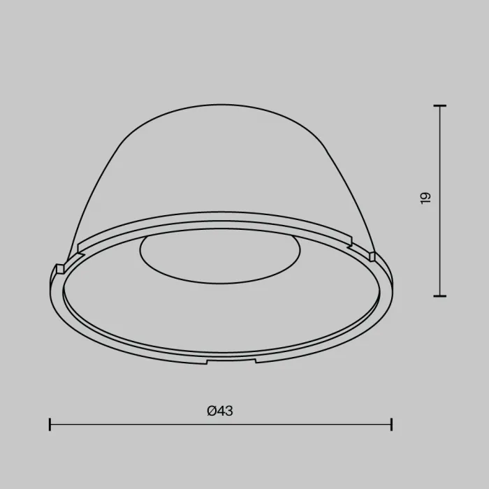 Линза для Alfa LED 36° Maytoni LensD43-36 от ImperiumLoft