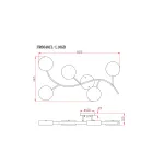Потолочная люстра Freya Тибо / Tibo FR6048CL-L10GB
