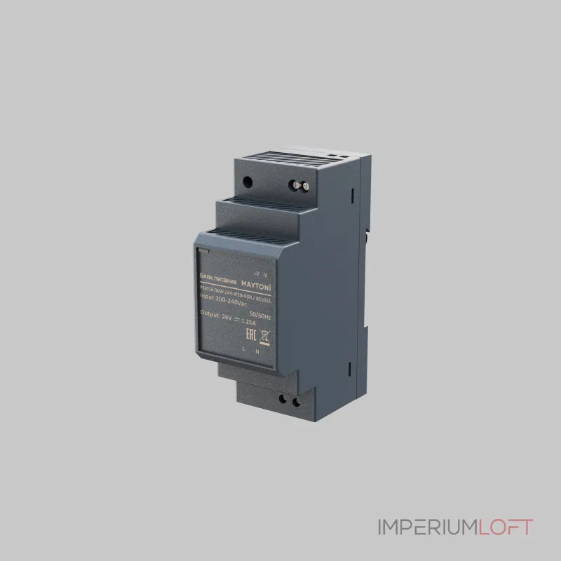 Блок питания PSL016 24В 30Вт IP20 Maytoni 821015 от ImperiumLoft