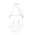 Подвесная люстра Freya Матч / Match FR6109PL-06CH
