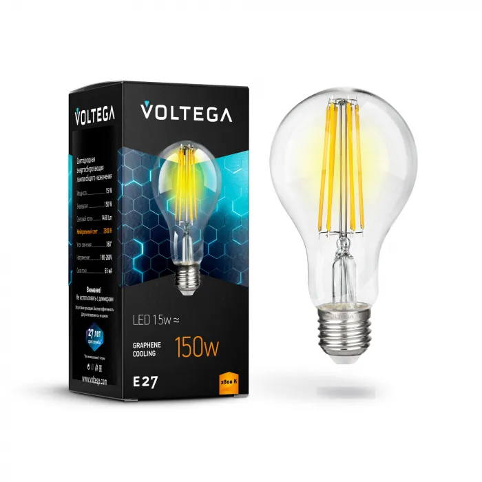 Светодиодная лампа Crystal Graphene A60 15W 2800K E27 от ImperiumLoft