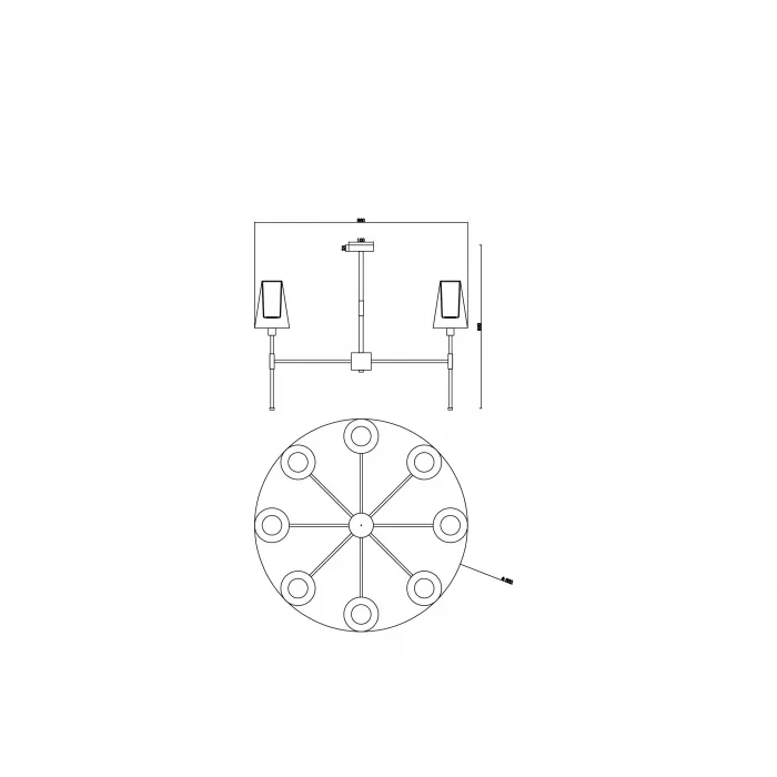 Люстра Freya Modern FR5196PL-08CH от ImperiumLoft