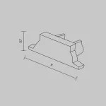 Комплект заглушек (для профиля ALM-1103-S-2M) (2шт) ALM-1103-S-EC Maytoni 642092