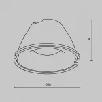 Линза для Alfa LED 24° Maytoni Downlight LensD28-24 от ImperiumLoft