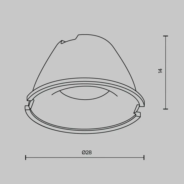 Линза для Alfa LED 24° Maytoni Downlight LensD28-24 от ImperiumLoft