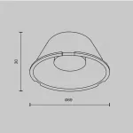 Линза 69mm 60° для Focus Led 30Вт Maytoni TRINITY LensD69-60